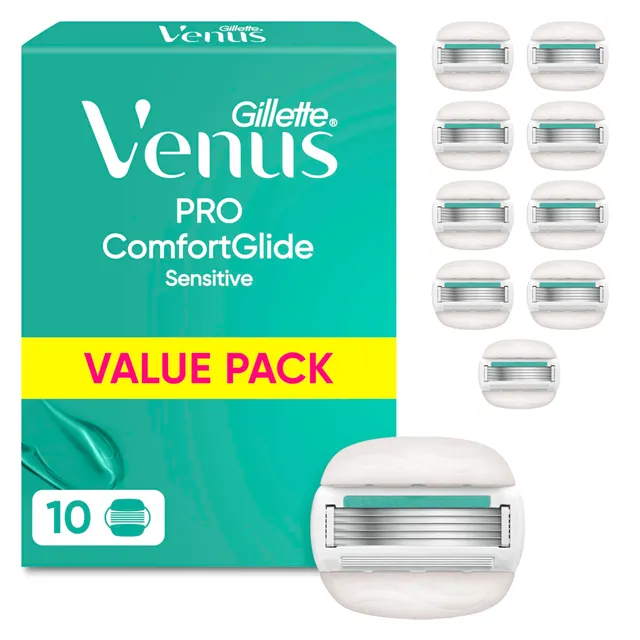gillette-venus-pro-comfortglide-sensitive-ersatzklingen-10-st-ck image 1