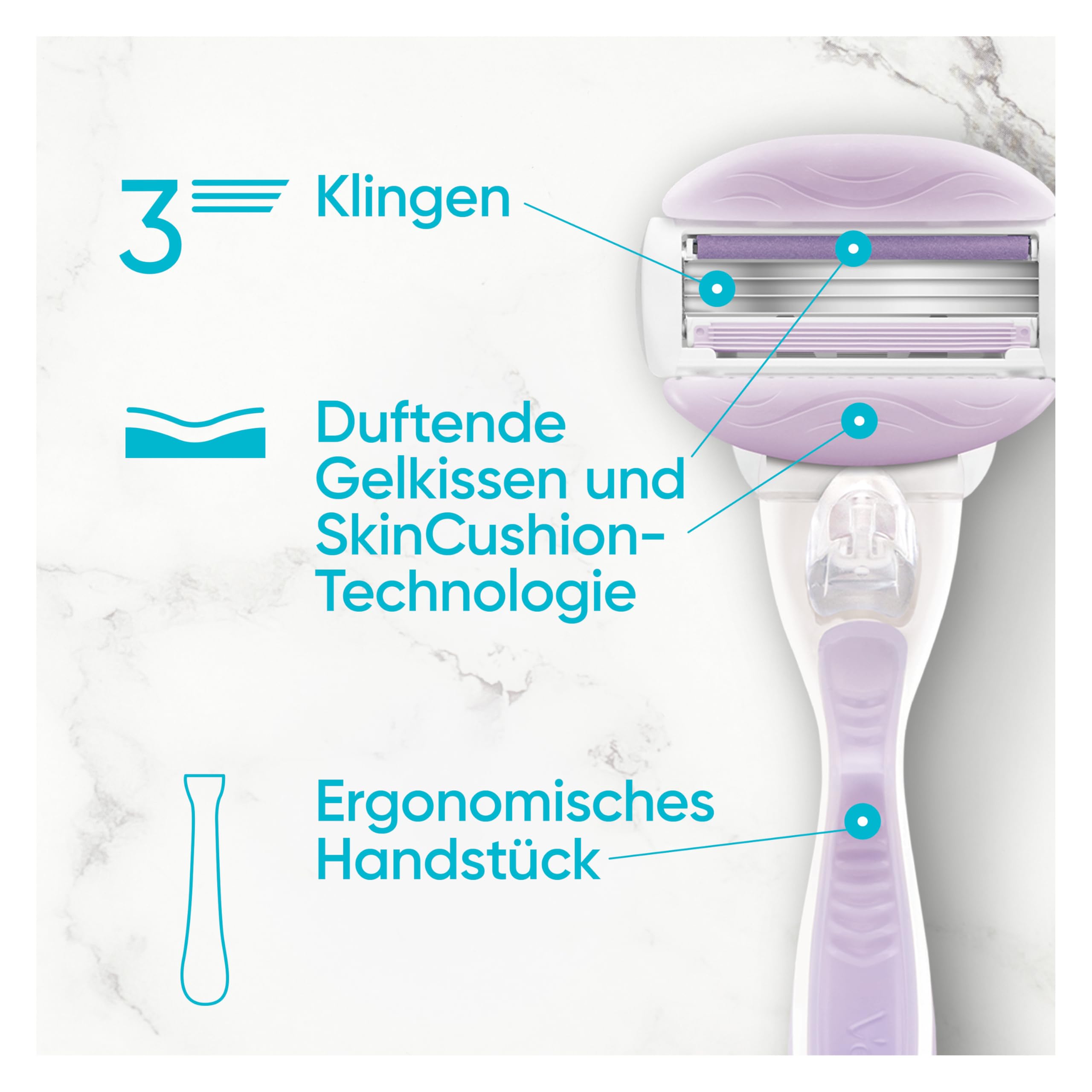 gillette-venus-comfortglide-breeze-rasierer-lila-6-klingen-freesie image 3