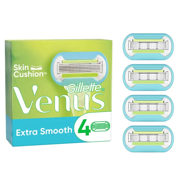 gillette-venus-extra-smooth-ersatzklingen-4er-5-klingen-schutz image 1