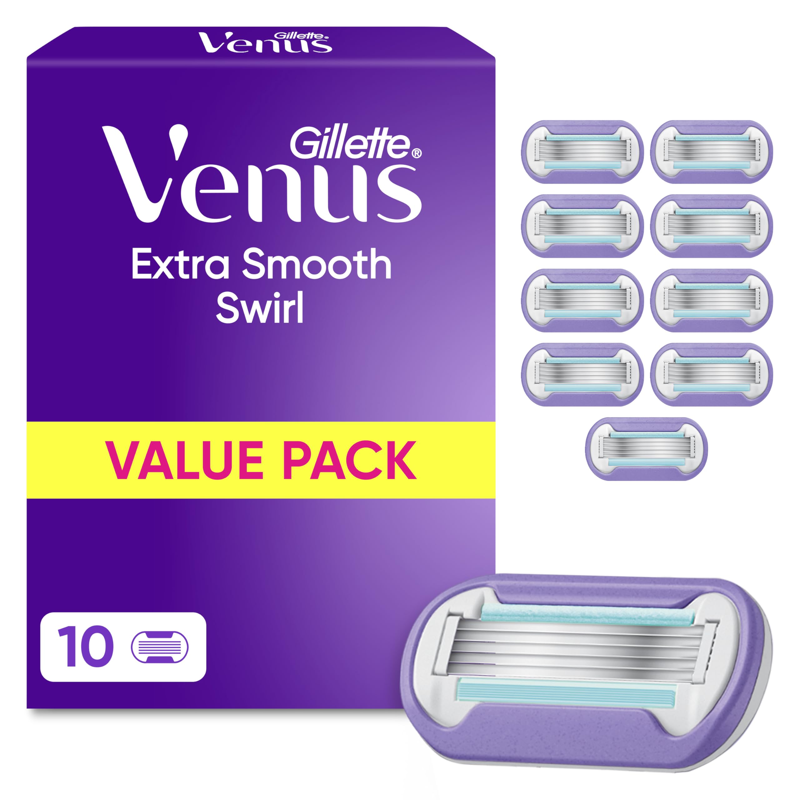 gillette-venus-extra-smooth-swirl-ersatzklingen-10er-lila image 1