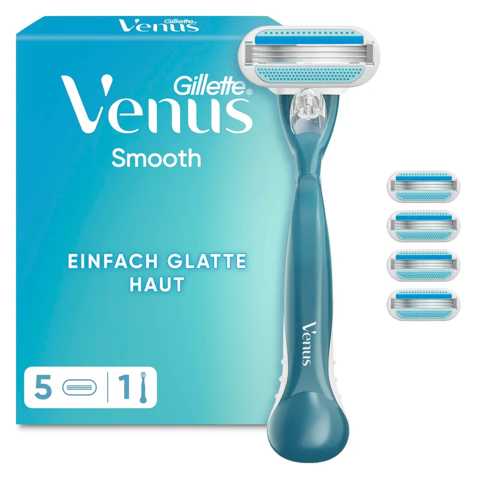 gillette-venus-smooth-rasierer-damen-blau-3-klingen-empfindlich image 1