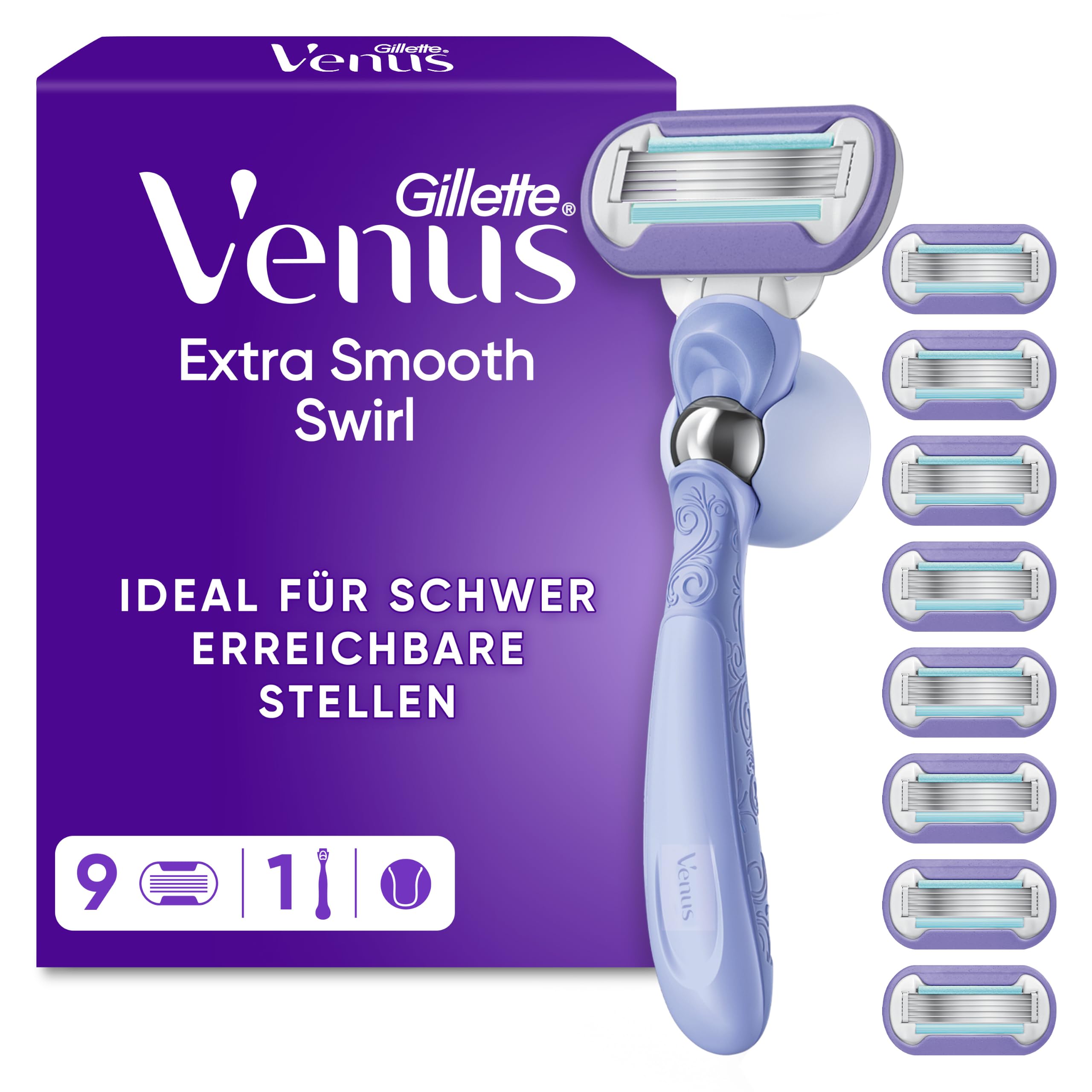 gillette-venus-extra-smooth-swirl-rasierer-lila-5-klingen image 1