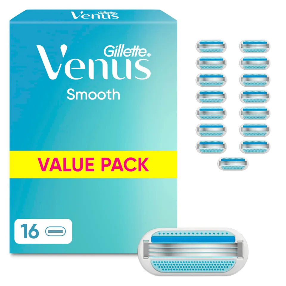 gillette-venus-smooth-ersatzklingen-blau-16er-3-klingen image 1
