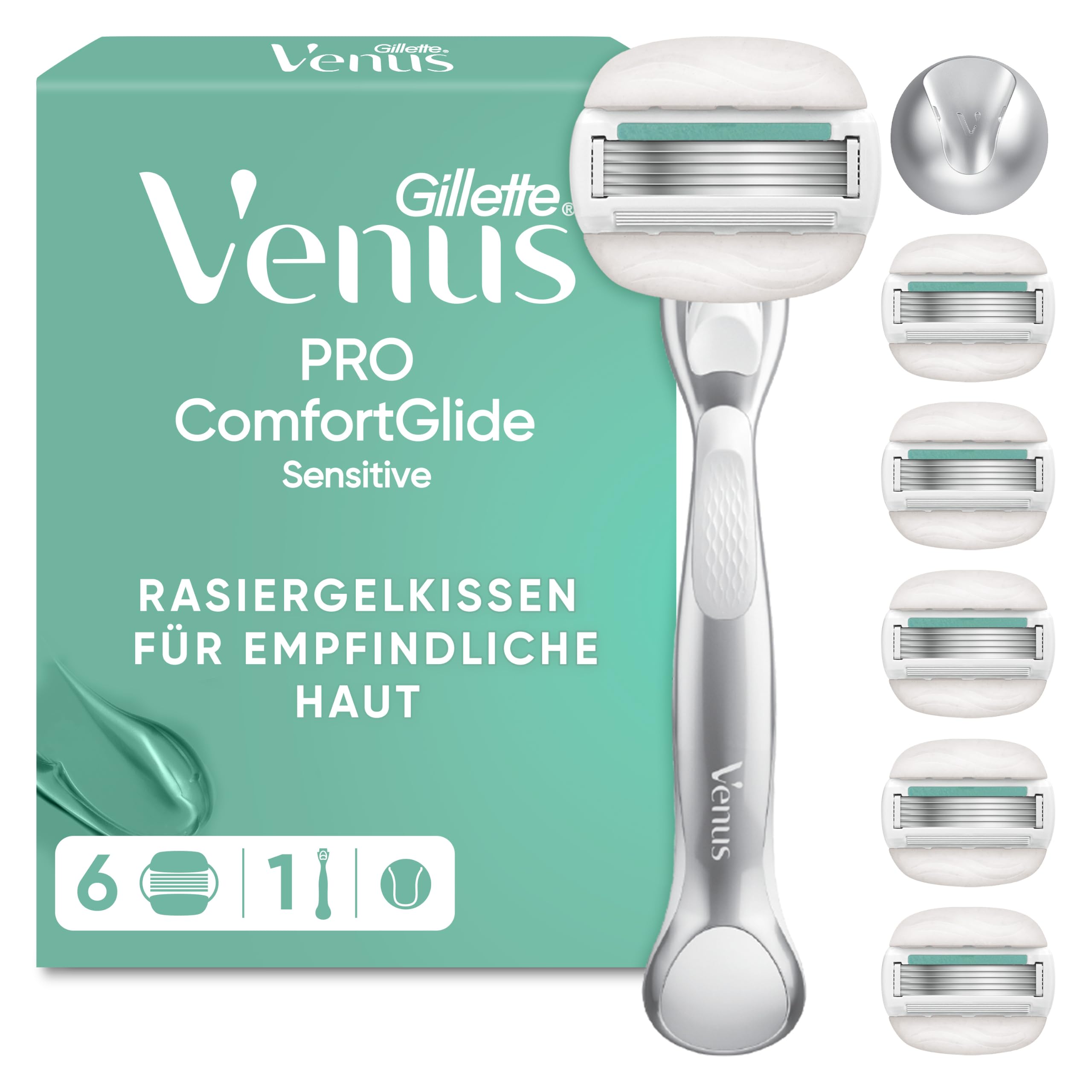 gillette-venus-pro-comfortglide-sensitive-rasierer-metall-6k image 1