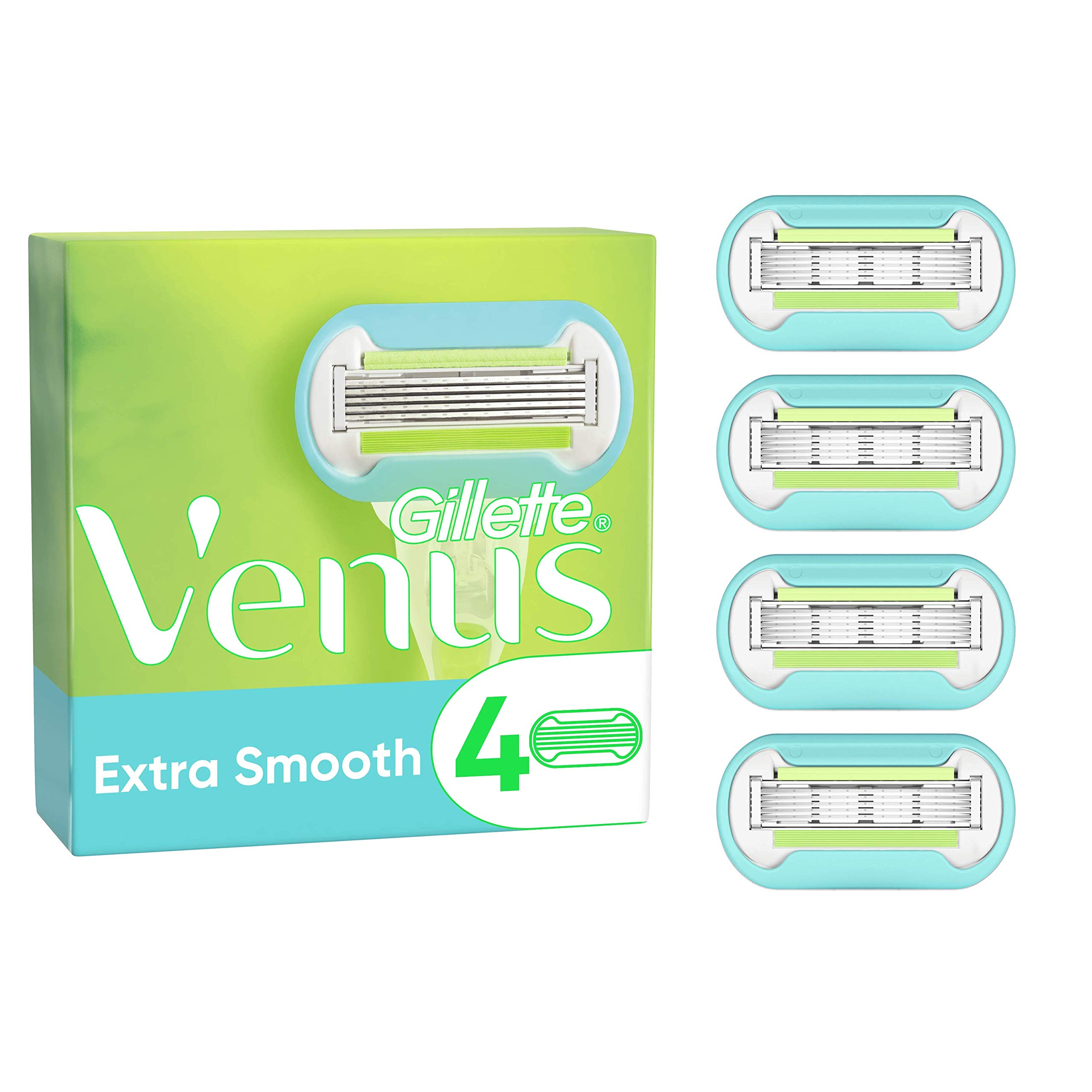 gillette-venus-extra-smooth-rasierklingen-4er-5-klingen-avocado image 1