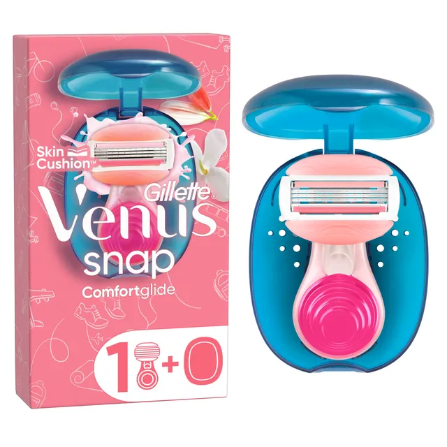 gillette-venus-extra-smooth-snap-rasierer-pink-etui-1-klinge image 1