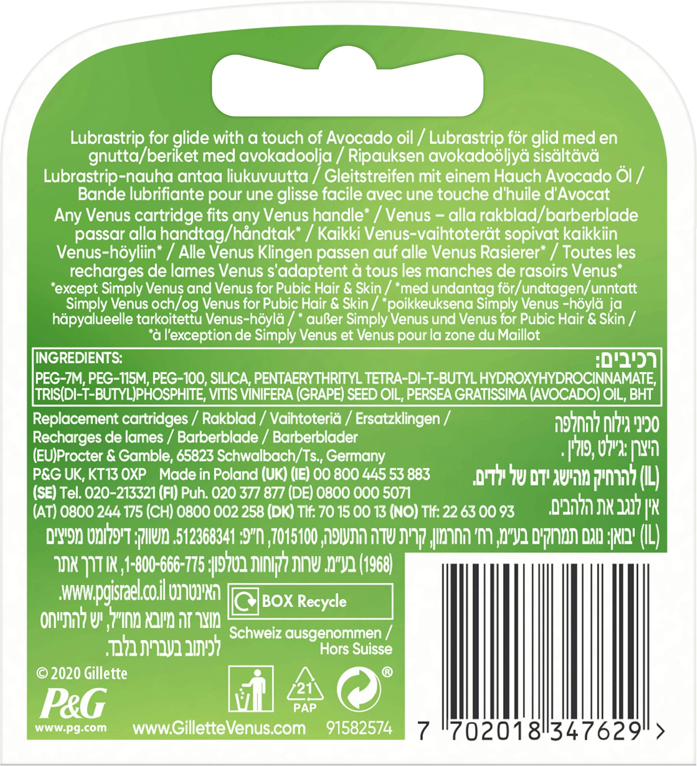 gillette-venus-extra-smooth-rasierklingen-4er-5-klingen-avocado image 8