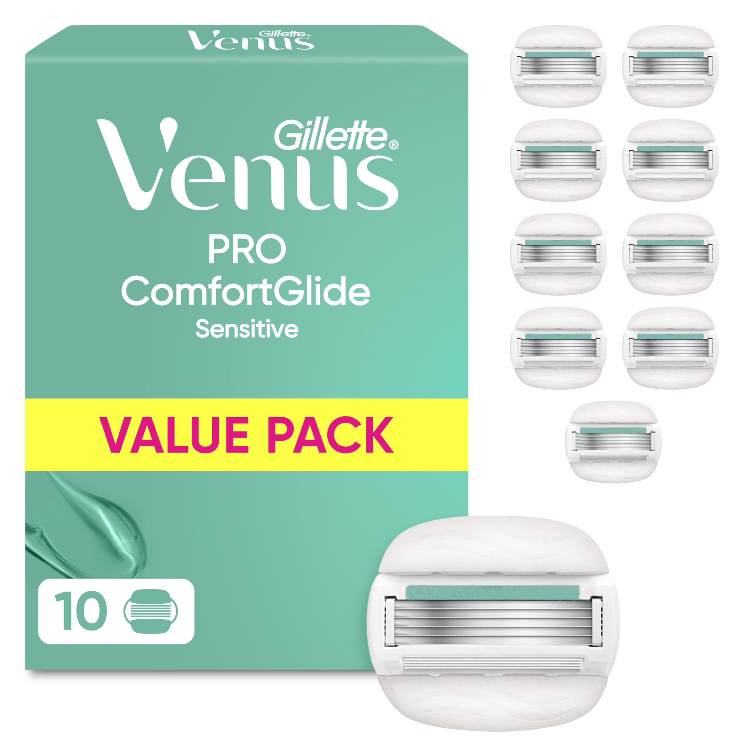 gillette-venus-pro-comfortglide-sensitive-ersatzklingen-10-st-ck image 1
