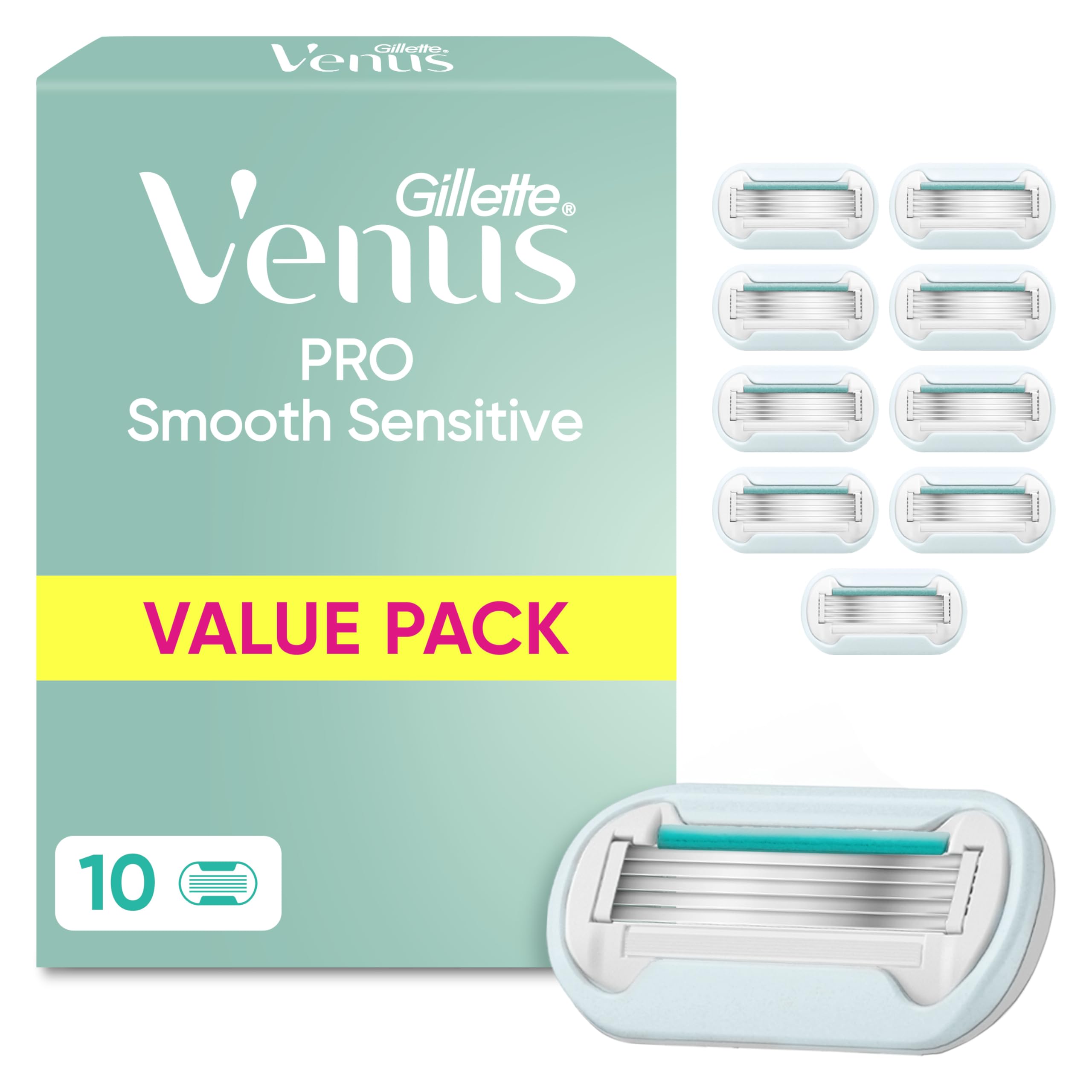 gillette-venus-pro-smooth-sensitive-ersatzklingen-10-st-ck image 1