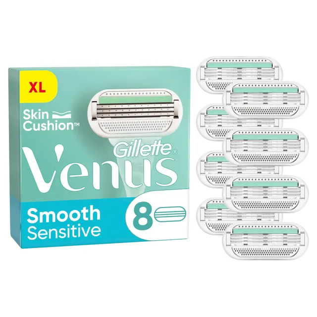 gillette-venus-smooth-rasierklingen-damen-8er-sensibel-aloe image 1