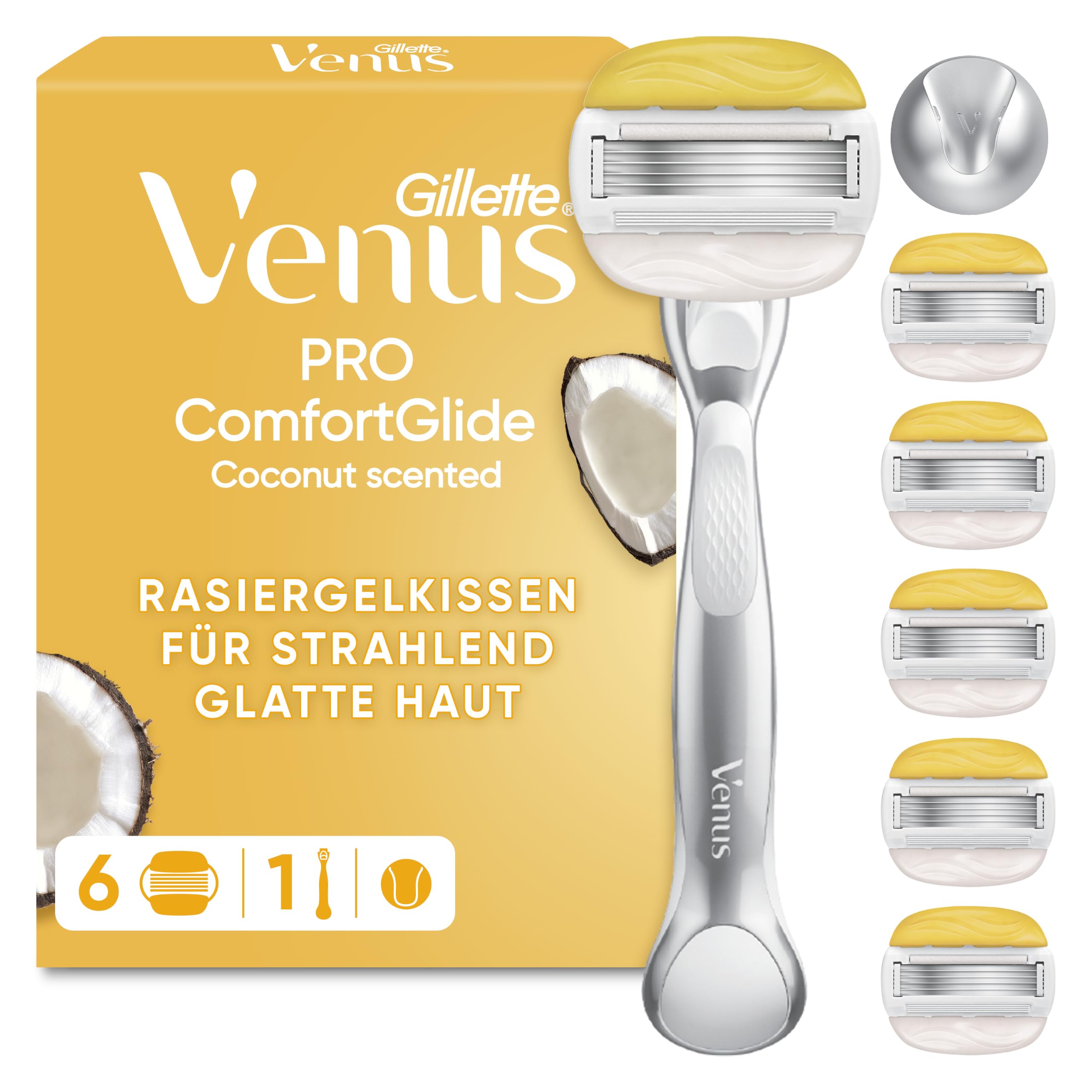 gillette-venus-pro-comfortglide-rasierer-kokos-6-klingen image 1