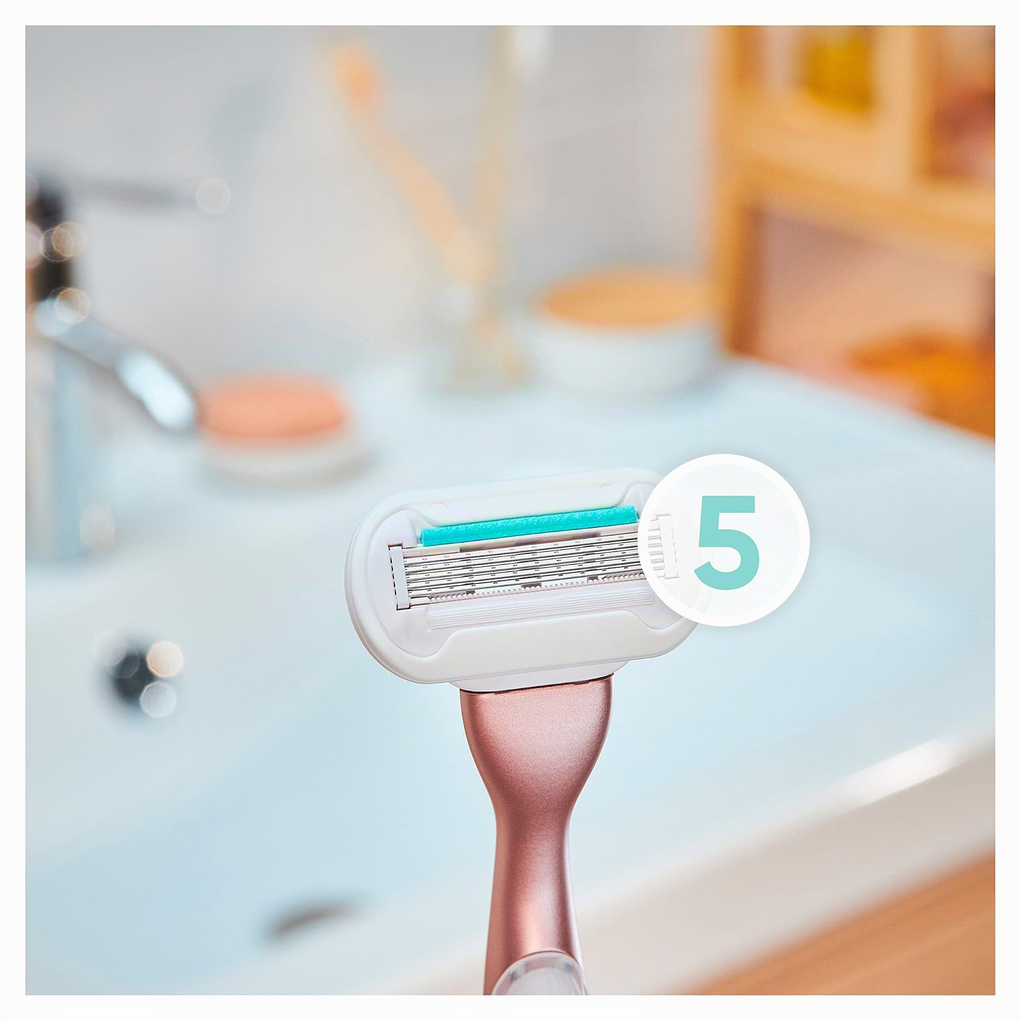 gillette-venus-smooth-sensitive-rasierer-rosegold-5-klingen-3 image 2