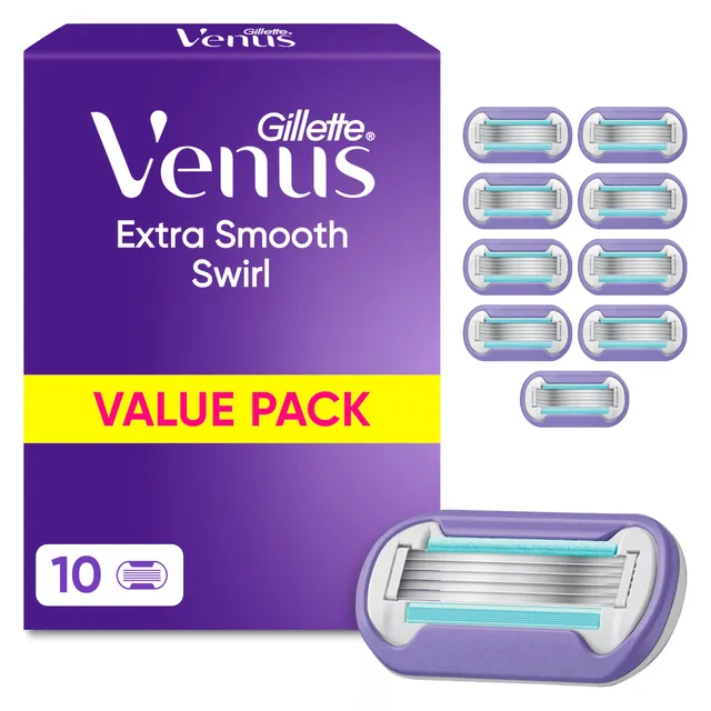 gillette-venus-extra-smooth-swirl-ersatzklingen-10er-lila image 1