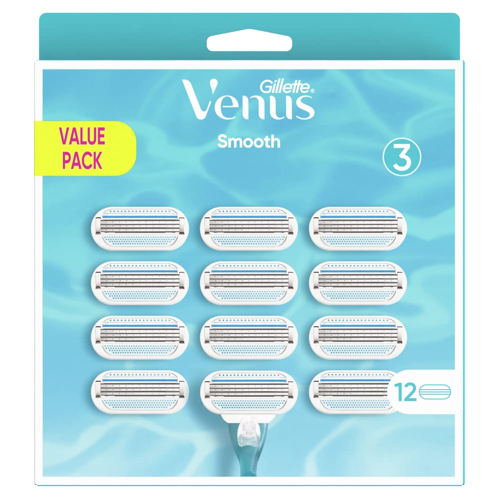 gillette-venus-smooth-rasierklingen-12er-3-klingen-komfort image 1